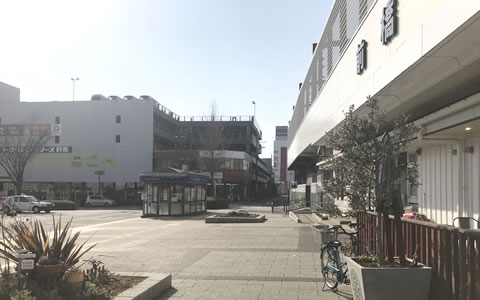 前橋駅南口から西方向