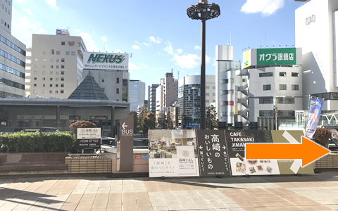 高崎駅からの徒歩経路・参考写真02