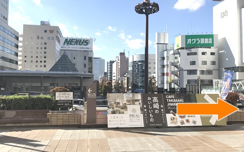 高崎駅からの徒歩経路・参考写真02